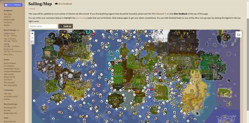 OSRS: Руководство по составлению морских карт